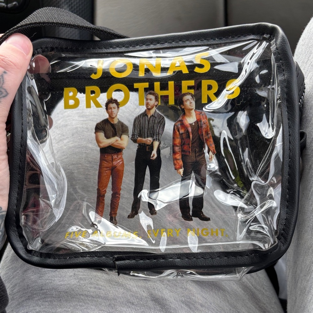 Jonas Brothers Clear Crossbody Bag